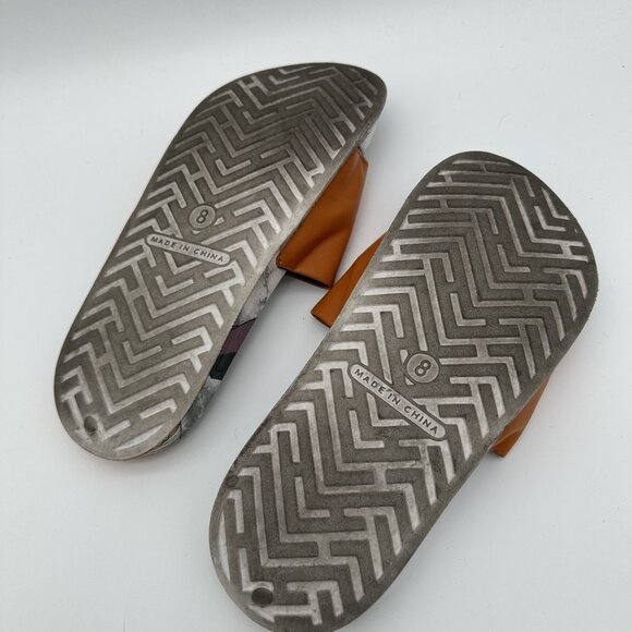 Ichiraku Ramen Shop Naruto Slide Sandals Mens Size 8 Orange Gray Anime-Inspired - Picture 5 of 8